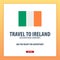 Travel to Ireland. Discover and explore new countries. Adventure trip.