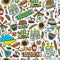 Travel to Ukraine. Seamless pattern for your design