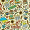 Travel to Ukraine. Seamless pattern for your design