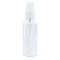 Travel Toiletries Transparent Clear Plastic on white background