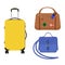 Travel tourism fashion baggage or luggage vacation handle leather big packing briefcase and voyage destination case bag