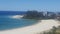 Travel and Tourism - Spectacular views to Coolangatta Beach and Rainbow Bay Beach Coolangatta Qld Australia