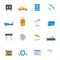 Travel and tourism vector icons