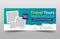 Travel tours corporate banner template, horizontal advertising business banner layout template flat design set