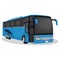 Travel transport Blue. Tourist bus vector