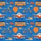 Travel Transportation Repeating Seamless Pattern