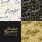 Travel uk london seamless pattern gold city text