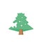 Travel winter tree illustration icon