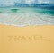 Travel written in a sand