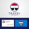 Travel Yemen Creative Circle flag Logo and Business card design