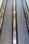 Travelator, moving walkway in shopping centre in bucharest, Romania, 2021
