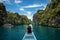 Traveler Exploring El Nido, Palawan Island, Philippines