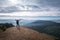 Traveler standing on the top of Doi Monjong