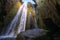 Traveler stunned by Gljufrabui waterfall cascade in Iceland