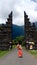 travelers at Handara Gate, Buleleng Bali