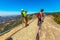 Travelers in Sequoia Moro Rock