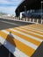 Travelers shadow before the trip begins, airport