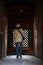 Travelers thai women photographer travel visit and take photo ancient nepalese architecture and antique Nasal Chok Hanuman Dhoka