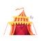 Traveling Circus Tent Retro Cartoon Icon