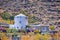 Traveling Concepts. View of Greek Traditional Round Houses of Oia or Ia at Santorini Island in Greece. Picture Taken During