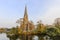 Traveling in the famous St Alban\'s Church, Copenhagen