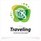 Traveling Globe Logo Template Design Template