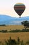 Traveling in a hot air balloon. Kenya