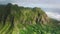 Traveling pure nature of tropical island Oahu Hawaii USA Cinematic aerial nature