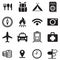 Traveling and transport icons