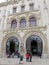 Travellers near Rossio Railway Station, Lisboa