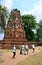 Travellers Walking in Temple Ruins, Ayutthaya