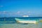 Travelling. boat and ship in Costa Maya, Mexico