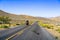 Travelling on the Emigrant Canyon road early in the morning, Death Valley National Park, California