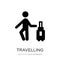 travelling icon in trendy design style. travelling icon isolated on white background. travelling vector icon simple and modern