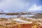 Travelling Ideas. Renowned and Unique Fredvang Bridges At Lofoten Islands In Winter Time in Norway