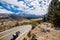 Travelling on a motorcycle towards Sonora Pass