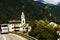 Travelling by road through Swiss Mountains on the Italian Border