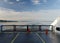 Travelling on stern of ferry  towards Tsawwassen terminal