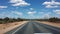 Travelling a straight outback highway