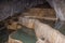 Travertine terraces inside of Stopica cave, Zlatibor, Serbia