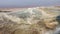 Travertine terraces at Pamukkale, Turkey. 4k.