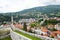 Travnik castle and Panoramic view of the city