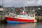 The trawler Dever Ar Mor docked in Kinsale Harbor in County Cork on the south coast of Ireland.