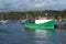 Trawler in Fowey estuary, Cornwall, UK