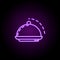tray dusk style icon. Elements of Summer holiday & Travel in neon style icons. Simple icon for websites, web design, mobile app,