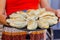 Tray of empanadas argentinas