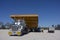 Tray for huge coal mining dump truck being transported