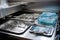 a tray of surgical instruments being sterilized in an autoclave