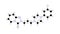 trazodone molecule, structural chemical formula, ball-and-stick model, isolated image serotonin modulators