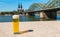 A TraÂ­diÂ­tioÂ­nal beer KÃ¶lsch at Cologne with cathedral and